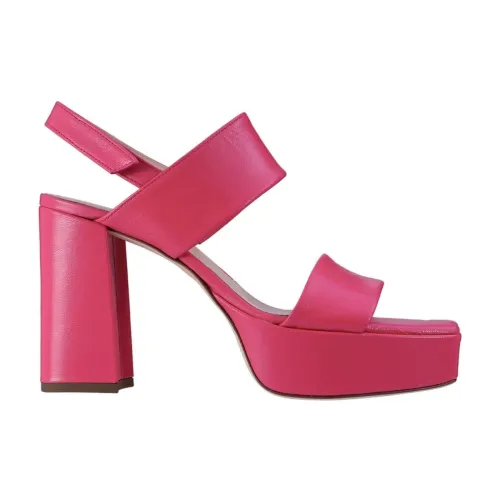 Högl , Vibrant Orange High Heel Sandals ,Pink female, Sizes: