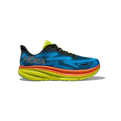 Hoka One One , Clifton 9 Gore Tex Black/Blue - All-Weather Running Shoe ,Multicolor female, Sizes: