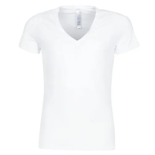 Hom  SUP' COTTON TSHIRT COL V PROFOND  men's T shirt in White