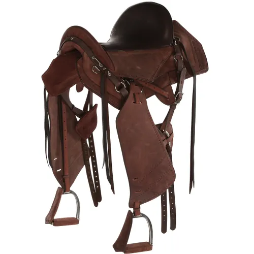 Horse Riding Hacking Saddle For Horse Escape - Brown