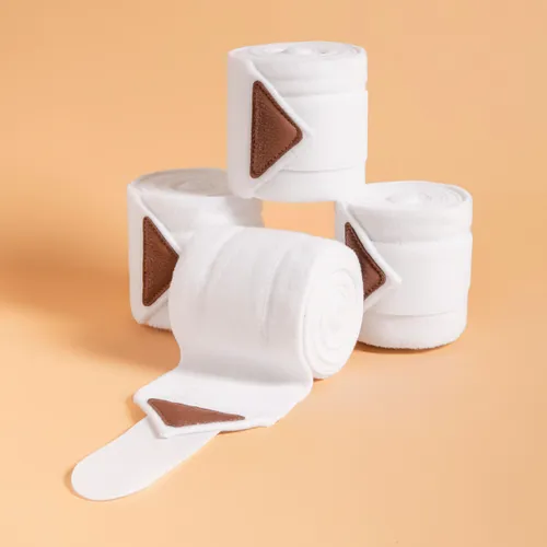 Horse Riding Polo Bandages For Horse And Pony 4-pack - White