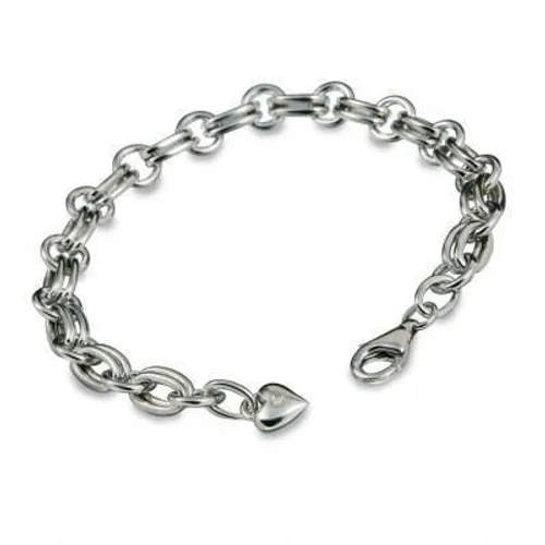 Hot Diamonds Carriers Sterling Silver Statement Charm Bracelet - TITLE Silver