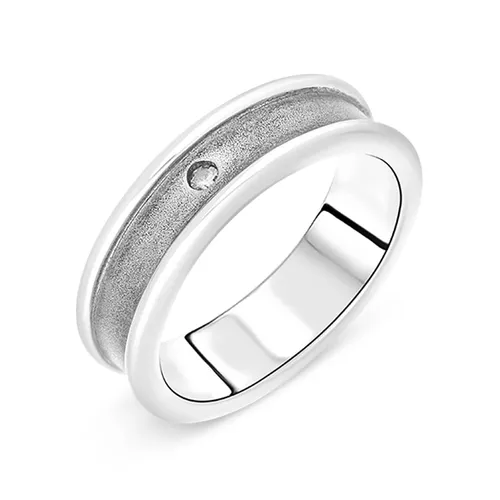 Hot Diamonds Sterling Silver Concave Ring - M