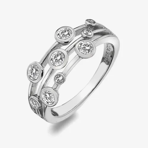 Hot Diamonds Tender White Topaz Multi-Stone Ring (M) DR207/M