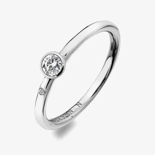 Hot Diamonds Tender White Topaz Solitaire Ring (L) DR206/L
