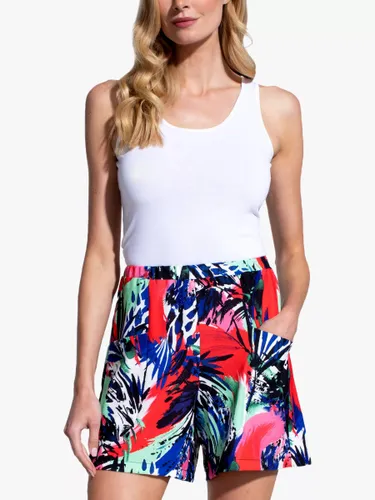 HotSquash Abstract Luxe Crepe Shorts, Summer Fiesta - Summer Fiesta - Female