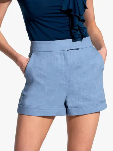 HotSquash Linen Shorts - Woodblue - Female