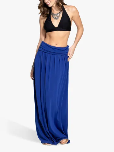 HotSquash Roll Top Maxi Skirt - Royal Blue - Female