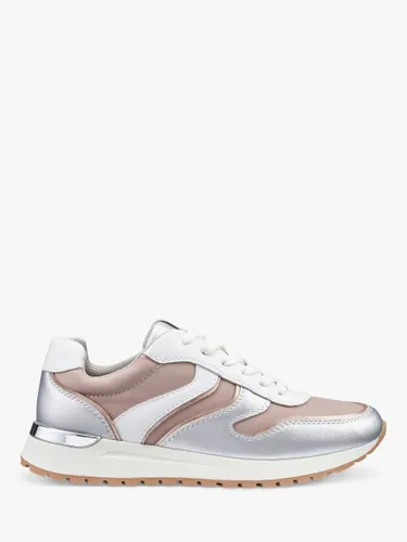 Hotter Aries Retro Trainers - Pink/Silver - Female
