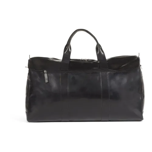 Howard London , Black Leather Weekend Bag ,Black male, Sizes: ONE SIZE