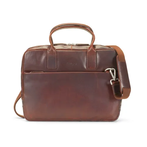 Howard London , Laptop Bag Stanley Brown ,Brown male, Sizes: ONE SIZE