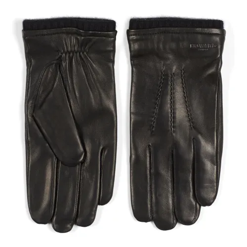 Howard London , Premium Black Leather Gloves for Men ,Black male, Sizes: