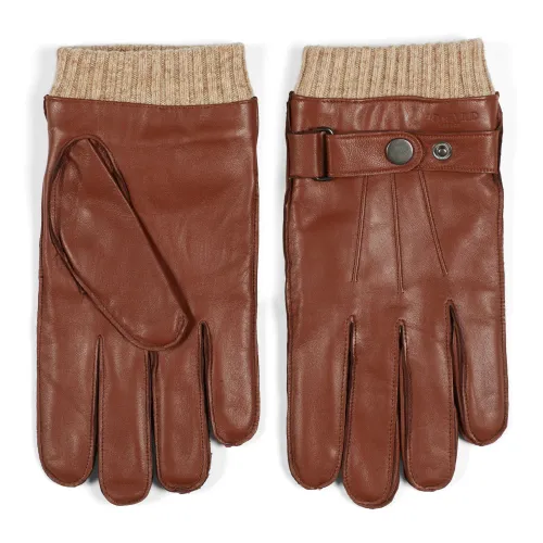 Howard London , Premium Brown Leather Gloves for Men ,Brown male, Sizes: