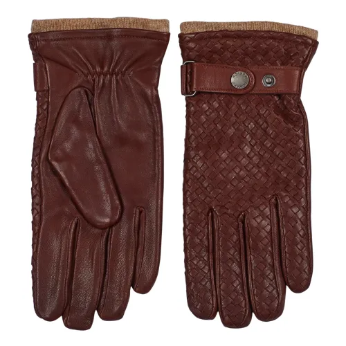 Howard London , Premium Brown Leather Gloves for Men ,Brown male, Sizes: