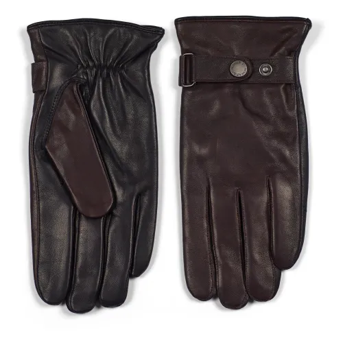 Howard London , Premium Leather Gloves for Men ,Brown male, Sizes: