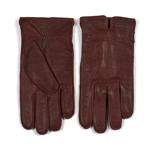 Howard London , Premium Leather Gloves, Roman Brown ,Brown male, Sizes: