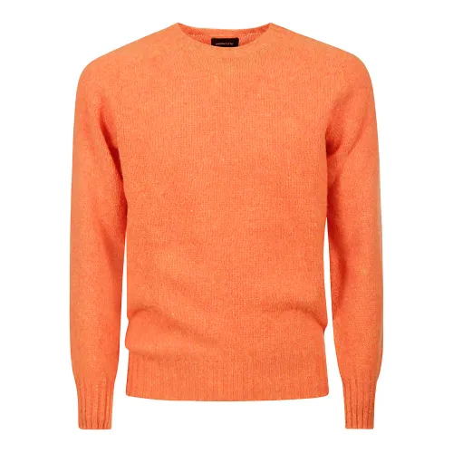 Howlin' , Cool Crewneck Wool Sweater ,Orange male, Sizes: