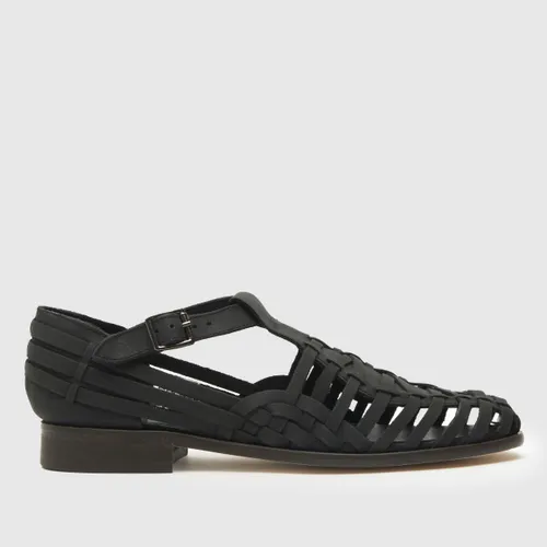 Hudson London Licorice Basket Sandals In Black