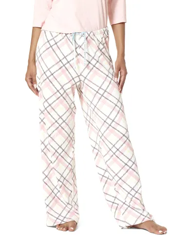 HUE Women's Printed Knit Long Sleep Pant Pajama Bottom