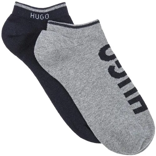 Hugo 2 Pack Logo Ankle Socks - Blue