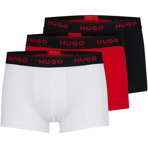 Hugo 3 Pack Boxer Shorts - Black