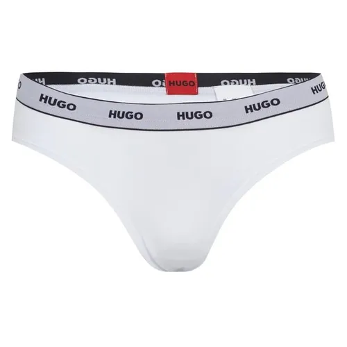 Hugo 3 Pack Striped Briefs - White