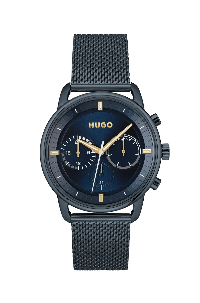 HUGO Analogue Multifunction Quartz Watch for Men with Blue