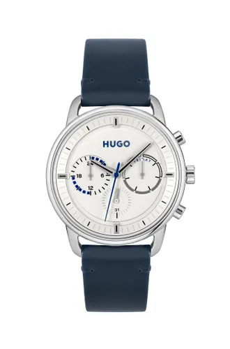 HUGO Analogue Multifunction Quartz Watch for Men with Blue