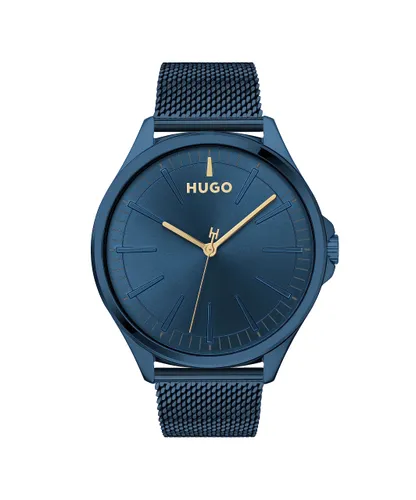 HUGO Analogue Quartz Watch for Men with Blue Stainless