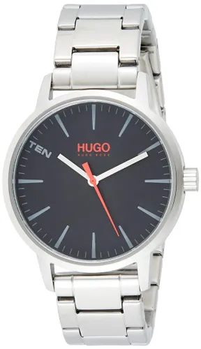 HUGO Analogue Quartz Watch for Men with Silver Stainless
