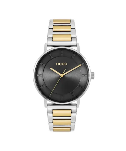 HUGO Analogue Quartz Watch for Men with Two-Tone Stainless