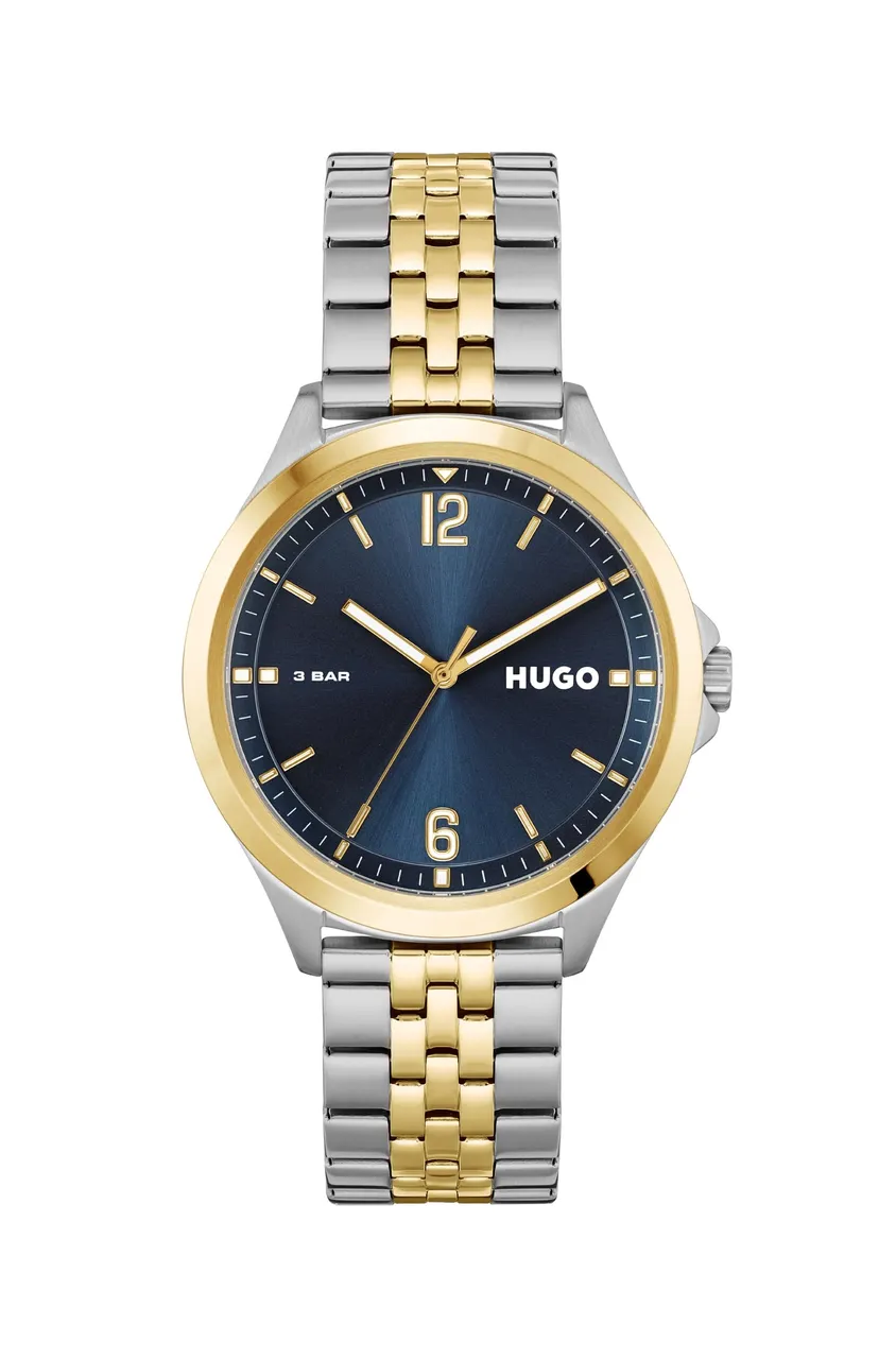 HUGO Analogue Quartz Watch for Men with Two-Tone Stainless