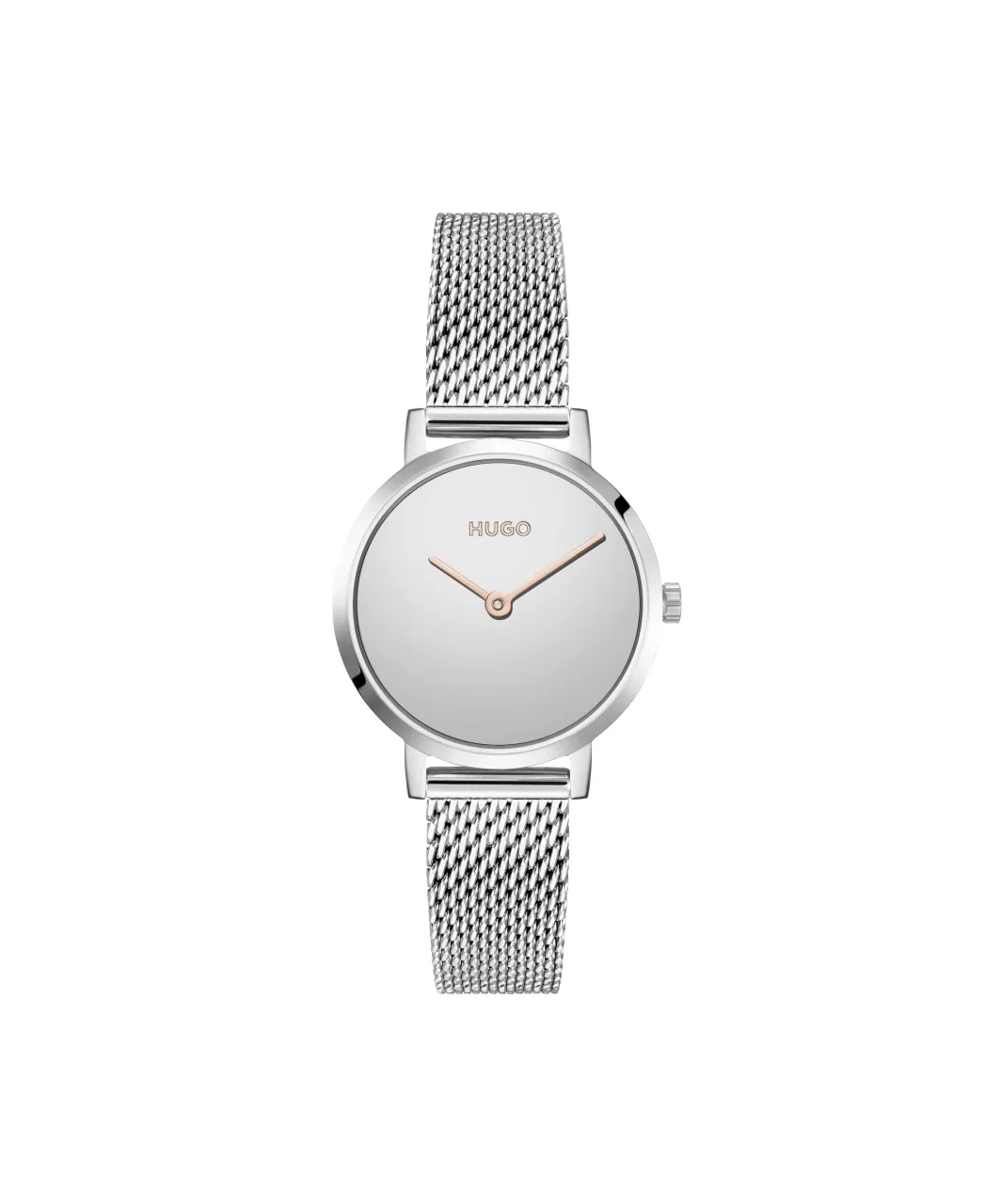 HUGO Analogue Quartz Watch for Women with Silver Stainless