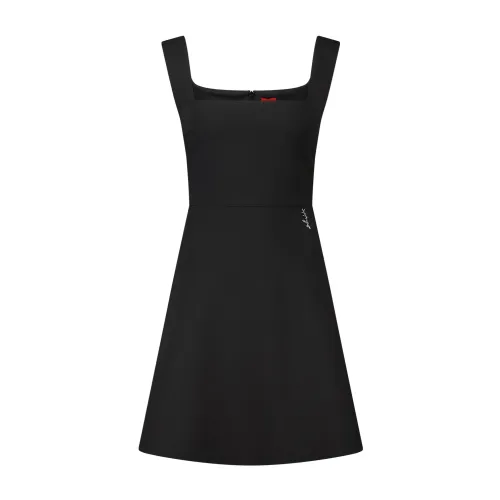 Hugo Boss , A-Line Mini Dress Kasanka ,Black female, Sizes: