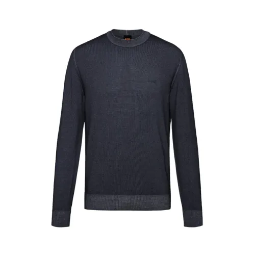 Hugo Boss , Basic Sweater ,Blue male, Sizes: