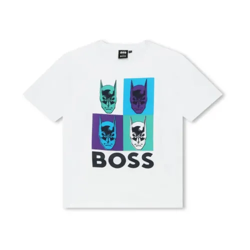 Hugo Boss , Batman White Cotton Jersey T-shirt ,White male, Sizes: