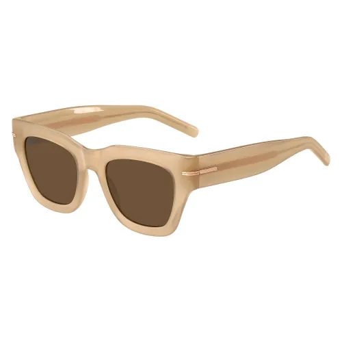 Hugo Boss , Beige/Brown Sunglasses ,Beige female, Sizes: