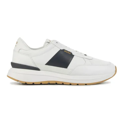 Hugo Boss , Black and White Sneakers ,White male, Sizes: