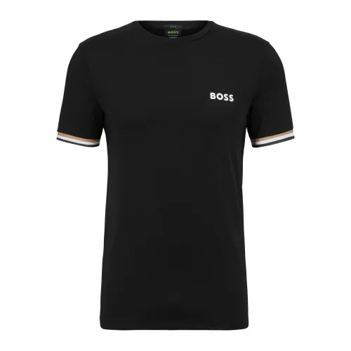 Hugo Boss , Black Back Band T-Shirt ,Black male, Sizes: