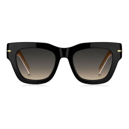 Hugo Boss , Black Beige/Brown Shaded Sunglasses ,Black female, Sizes: