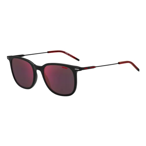 Hugo Boss , Black/Grey Red Sunglasses ,Multicolor male, Sizes: