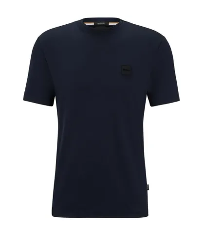 Hugo Boss Black Mens Tiburt 278 T Shirt Navy - Blue
