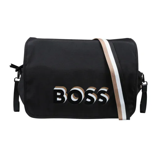 Hugo Boss , Black Mother Bag with Adjustable Strap ,Black unisex, Sizes: ONE SIZE