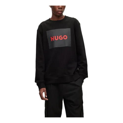 Hugo Boss , Black Print Sweatshirt ,Black male, Sizes: