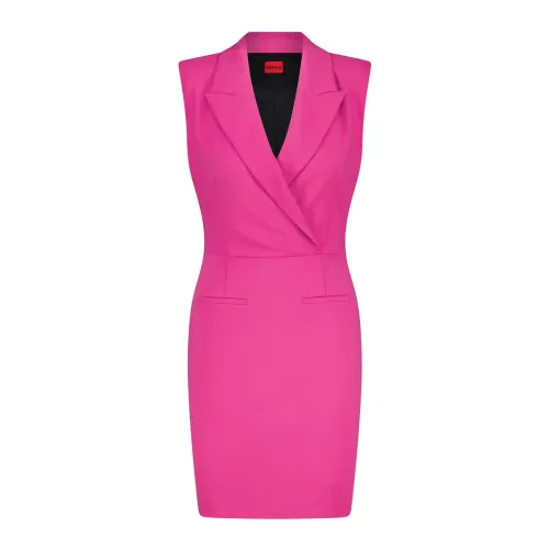 Hugo Boss , Blazer Style Kamila Dress ,Pink female, Sizes: