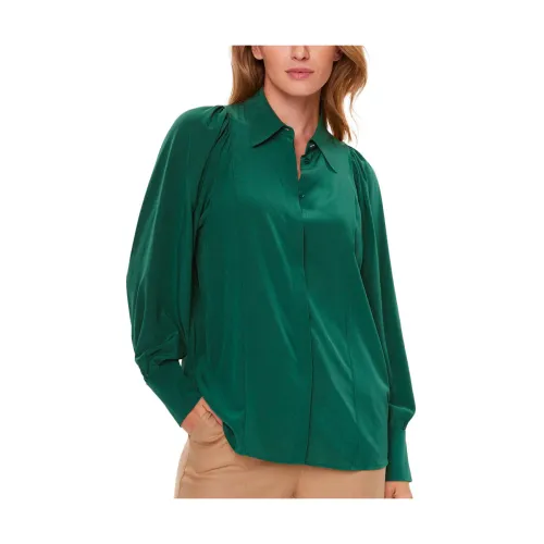 Hugo Boss , Blizzie Silk Shirt ,Green female, Sizes: