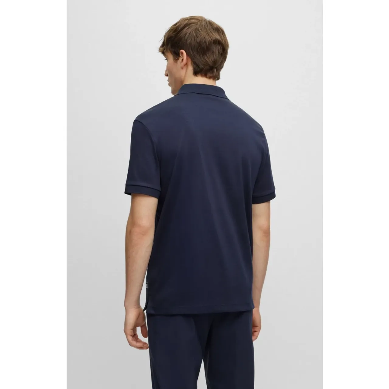 Hugo Boss , Blue Jersey Polo Parlay ,Blue male, Sizes: