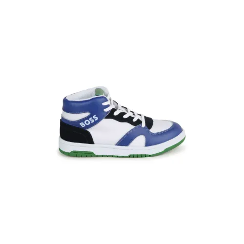 Hugo Boss , Blue Mesh Sneakers with Color Block ,Multicolor male, Sizes: