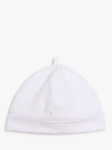 Hugo Boss BOSS Baby Pull On Velvet Hat, White - White - Unisex
