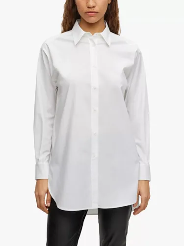 Hugo Boss BOSS Bacora Longline Shirt, White - White - Female